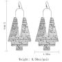 KaFu Light Weight Earring Gudukt Boho Ethnic Earrings Hollow Out Fan Shape Handmade Retro Geometric Drop Earrings for Women and Girl