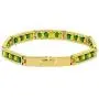In Season Jewelry Stainless Steel Orula Bracelet Green Yellow Beads Babalawo Amulet Protection