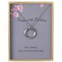 Birthday Gift for Women Circles Pendant Necklace Happy Birthday Gifts Necklace 13th 16th 18th 21st 30th 40th 50th 60th 70th 80th