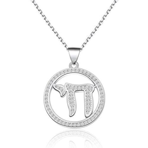 Hebrew Chai Necklace Jewish Chai Necklace Tree Of Life Jewelry Jewish Jewelry For Women Hanukkah Magen Gift