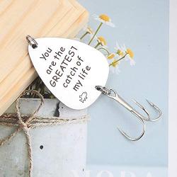 Haoze Fishing Lure Hook for Dad from Daughter Always Your Little Girl Dads Birthday Gifts Fishing Hook for Dad