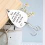 Haoze Fishing Lure Hook for Dad from Daughter Always Your Little Girl Dads Birthday Gifts Fishing Hook for Dad