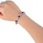 EVER FAITH Silver-Tone Full Zircon Wedding Tear Drop Link Bracelet EVER FAITH Silver-Tone Full Zircon Wedding Tear Drop Link Bracelet