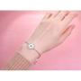 S925 Sterling Silver Womens Sun Engraved Keep you in my heart always Memorial Bracelet Link