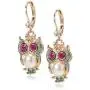 Betsey Johnson Pearl Critters Owl Drop Earrings
