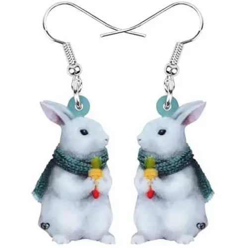 DOWAY Acrylic Basket Umbrella Dress Easter Bunny Smile Hare Rabbit Earrings Dangel Drop Sweet Jewelry for Women Girls Charm Festival Gift DOWAY Acrylic Basket Umbrella Dress Easter Bunny Smile Hare Rabbit Earrings Dangel Drop Sweet Jewelry for Women Girls Charm Festival Gift