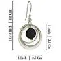 Stera Jewelry 925 Sterling Silver & Gold-Filled Multi Hoops Turquoise or Black Onyx Dangle Earrings Stera Jewelry 925 Sterling Silver & Gold-Filled Multi Hoops Turquoise or Black Onyx Dangle Earrings
