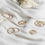 PAVOI 14K Gold Plated 925 Sterling Silver Post Cubic Zirconia Hoop Earrings