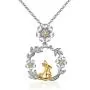 POTOPYY 925 Sterling Silver Animal Pendant Necklace Rabbit/Elephant/Penguin Jewelry Gifts for Women Mother POTOPYY 925 Sterling Silver Animal Pendant Necklace Rabbit/Elephant/Penguin Jewelry Gifts for Women Mother