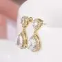 EVER FAITH Womens Cubic Zirconia Bridal Jewelry Teardrop Dangle Earrings for Women or Brides