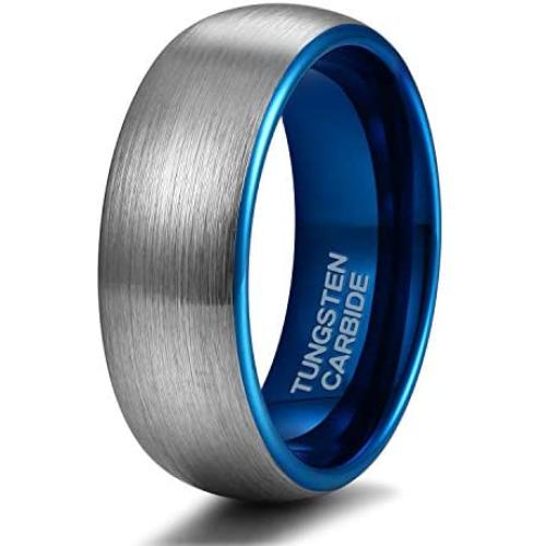 Shuremaster 4mm 6mm 8mm Tungsten Ring Wedding Band for Men Women Engraved I Love You Matte Brushed Comfort Fit Size 4-15