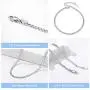 Silvora Sterling Silver Anklet for Women/Men, Minimalist Durable Cuban Link/Figaro Chain Foot Bracelet Anklets for Beach Party - Send with Gift Box Silvora Sterling Silver Anklet for Women/Men, Minimalist Durable Cuban Link/Figaro Chain Foot Bracelet Anklets for Beach Party - Send with Gift Box