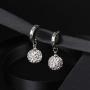 SKA Jewelry Sparkle Crystal Disco Ball Earrings Dangle Earrings for Women Studs with White Gold Plated 8mm 10mm
