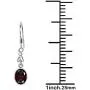 Red Garnet 4.43 Ct Oval 925 Sterling Silver Dangle Earrings Christmas Gifts For Women By Orchid Jewelry Red Garnet 4.43 Ct Oval 925 Sterling Silver Dangle Earrings Christmas Gifts For Women By Orchid Jewelry