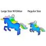 Fun Jewels Fairy Tale Cute Unicorn Pendant Color Change Chunky Mood Necklace with Glitter Gift for Girls