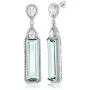 Gem Stone King 925 Sterling Silver Simulated Aquamarine Art Deco Dangle Earrings For Women (12.00 Cttw 2 Inch) Gem Stone King 925 Sterling Silver Simulated Aquamarine Art Deco Dangle Earrings For Women (12.00 Cttw 2 Inch)