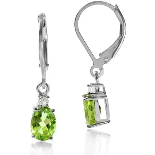 Silvershake Petite Oval Shape Genuine or Created Birthstone Gemstone 925 Sterling Silver Drop Dangle Leverback Earrings Silvershake Petite Oval Shape Genuine or Created Birthstone Gemstone 925 Sterling Silver Drop Dangle Leverback Earrings