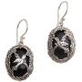 NOVICA Onyx .925 Sterling Silver Dangle Earrings Natures Freedom