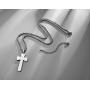 XIEXIELA USA Football Cross Necklace for Boys.I CAN DO All Things Strength Bible Verse Stainless Steel Necklace Rugby Ball Athletes Sports Lover