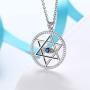 Protection Symbol Evil Eye Jewelry for Mom Grandma Silver Blue Evil Eye Necklace Star of David Hamsa Hand Bracelet Evil Eye Hamsa Hand Ring Amulet Jewelry for Women Girl Birthday Gift