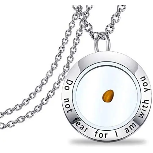WUSUANED Mustard Seed Faith Necklace Seed Charm with Bible Verse Inscription Christian Pendant Religious Jewelry Inspirational Christian Gift for Women Girls WUSUANED Mustard Seed Faith Necklace Seed Charm with Bible Verse Inscription Christian Pendant Religious Jewelry Inspirational Christian Gift for Women Girls
