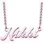 LoEnMe Jewelry Rose Gold Name Necklace of Plated Personalized Gift for Women Girls Couple LoEnMe Jewelry Rose Gold Name Necklace of Plated Personalized Gift for Women Girls Couple