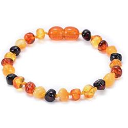 Tiande Polished Baltic Amber Bracelet for Adult - Choose Your Color and Choose Your Size! Genuine Baltic Amber