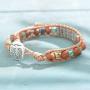 MOFRGO Handmade Wrap Bracelets for Women Healing Ethnic Sandalwood Stones Boho Jewelry