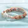 MOFRGO Handmade Wrap Bracelets for Women Healing Ethnic Sandalwood Stones Boho Jewelry
