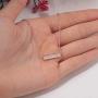 CiNily Thin Bar Necklace White Gold Plated Opal Pendant Necklace for Women Girls