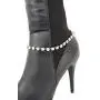 TFJ Women Western Jewelry Boot Bracelet Metal Chain Rhinestones String Shoe Charm Silver Color TFJ Women Western Jewelry Boot Bracelet Metal Chain Rhinestones String Shoe Charm Silver Color