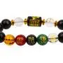 Goldenlight Five-Element Feng Shui Obsidian Wealth Porsperity Bracelet,Attract Wealth and Good Luck, Gift Box Included