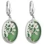 Tree of Life Irish Earrings Dangle Rhodium Plated Made in Ireland Tree of Life Irish Earrings Dangle Rhodium Plated Made in Ireland