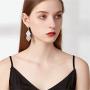 ONLYJUMP Geometric Triangle Earring Metal Simple Drop Dangle Earring Plating Gold Black Bohemian Dangling Costume Earring For Women Girl Bar Party Fashion Jewelry