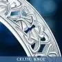 DAOCHONG Nickel-Free 925 Sterling Silver Good Luck Irish Love Trinity Woven Celtic Knot Band Ring for Women, Size 5 6 7 8 9 10 11 DAOCHONG Nickel-Free 925 Sterling Silver Good Luck Irish Love Trinity Woven Celtic Knot Band Ring for Women, Size 5 6 7 8 9 10 11