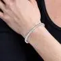 GMESME Women Princess Cut Cubic Zirconia Classic Tennis Bracelet 7.5 Inch GMESME Women Princess Cut Cubic Zirconia Classic Tennis Bracelet 7.5 Inch