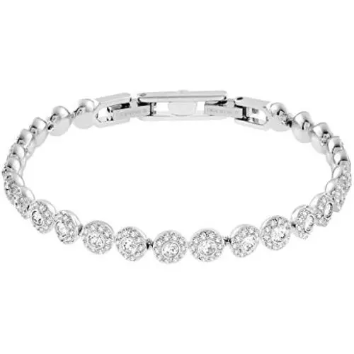 SWAROVSKI Womens Angelic Jewelry Collection, Rhodium Finish, Clear Crystals SWAROVSKI Womens Angelic Jewelry Collection, Rhodium Finish, Clear Crystals