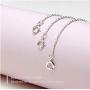 BENIQUE 925 Sterling Silver Necklace Extenders for Women - Made in USA, Solid Sterling Silver Fine Chain, Dainty Durable Strong Removable, Set of 3