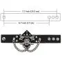 Aroncent 3pcs Black Metal Spike Studded Bracelet Goth Punk Rock Biker Costume Wide Strap Leather Bracelet Set Chain Halloween Wristband for Women Men Aroncent 3pcs Black Metal Spike Studded Bracelet Goth Punk Rock Biker Costume Wide Strap Leather Bracelet Set Chain Halloween Wristband for Women Men