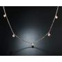 Barzel 18K White Gold & 18K Rose Gold with Created Fire Opal Necklaces