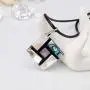 FM FM42 Womens Shell Rhombus Square Rectangle Teardrop Oval Shape Charm Drop Hook Earrings Pendant Necklace Jewelry Set