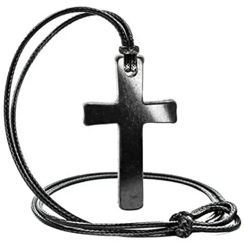 Wallystone Gems Shungite Pendant Cross Wallystone Gems Shungite Pendant Cross