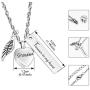 Dletay Urn Necklace for Ashes Cremation Jewelry for Ashes Memorial Ashes Keepsakes Jewelry-Forever in My Heart