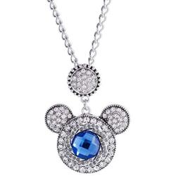 Snap Jewelry Mickey Mouse Shape Necklace Fits 18-20mm Snaps 20-3'' Extender
