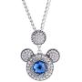 Snap Jewelry Mickey Mouse Shape Necklace Fits 18-20mm Snaps 20-3'' Extender