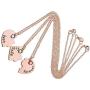 Jovivi Best Friends Forever and Ever Friendship Necklaces Keychains for 3/4,Alloy Heart Matching Puzzle Piece BBF Friendship Jewelry