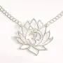 Happy Kisses Yoga Lotus Flower Necklace with OM Symbol – Cute Lotus Pendant Charm – with Empowering Message Card -Silver Plated Happy Kisses Yoga Lotus Flower Necklace with OM Symbol – Cute Lotus Pendant Charm – with Empowering Message Card -Silver Plated