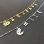 YSAHan Name Necklace Personalized Customized Charm Pendant Nameplate Jewelry Gift for Women Girls