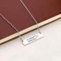 In Omnia Paratus Bar Necklace Strength Jewelry Gilmore Jewelry Ready for Anything Motivational Necklace Gift for Women Girls Umbrella Gilmore Gifts
