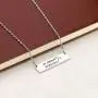 In Omnia Paratus Bar Necklace Strength Jewelry Gilmore Jewelry Ready for Anything Motivational Necklace Gift for Women Girls Umbrella Gilmore Gifts